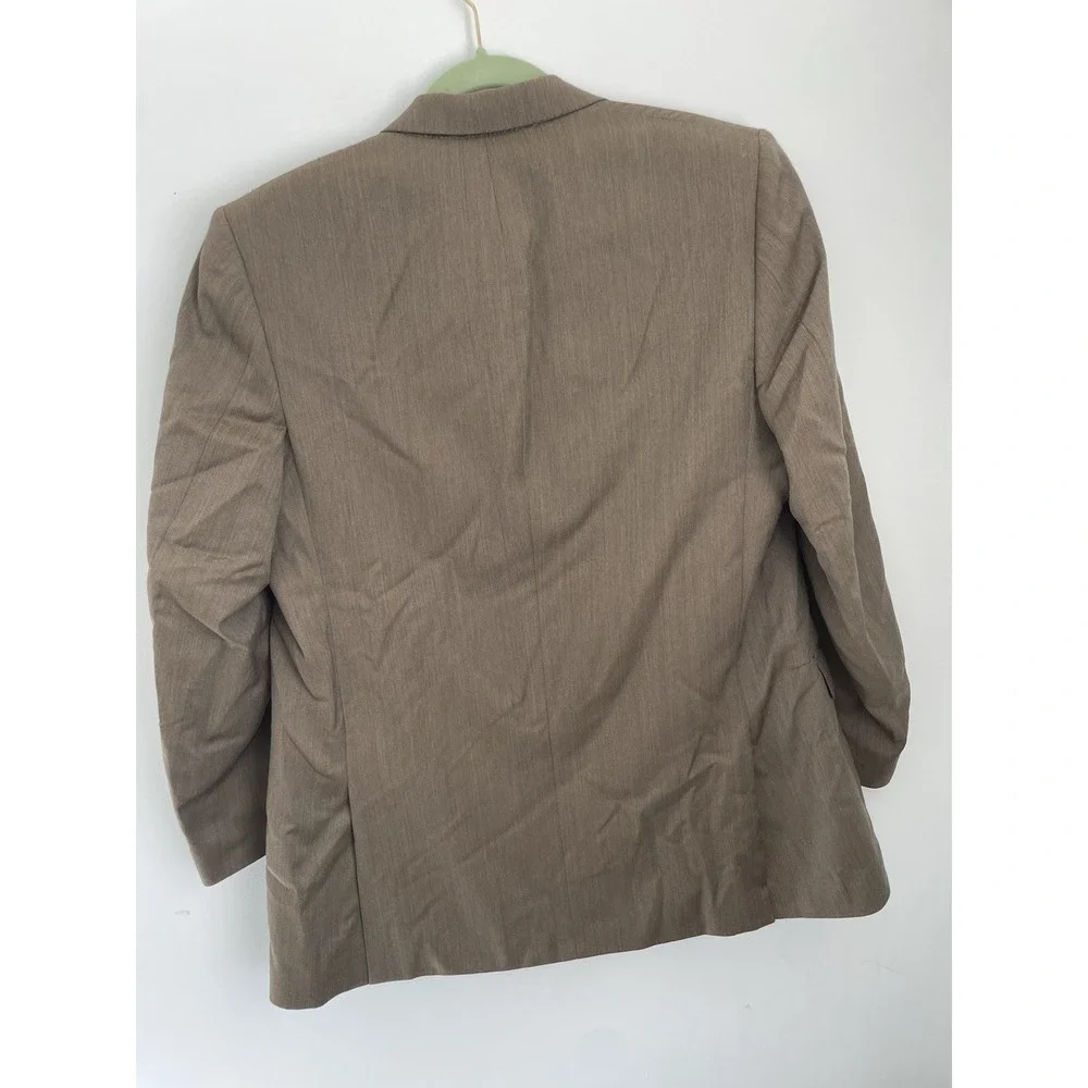 Vintage Brown‎ Canali Sport Jacket 3 Button 100% Wool Made In Italy Size 44R